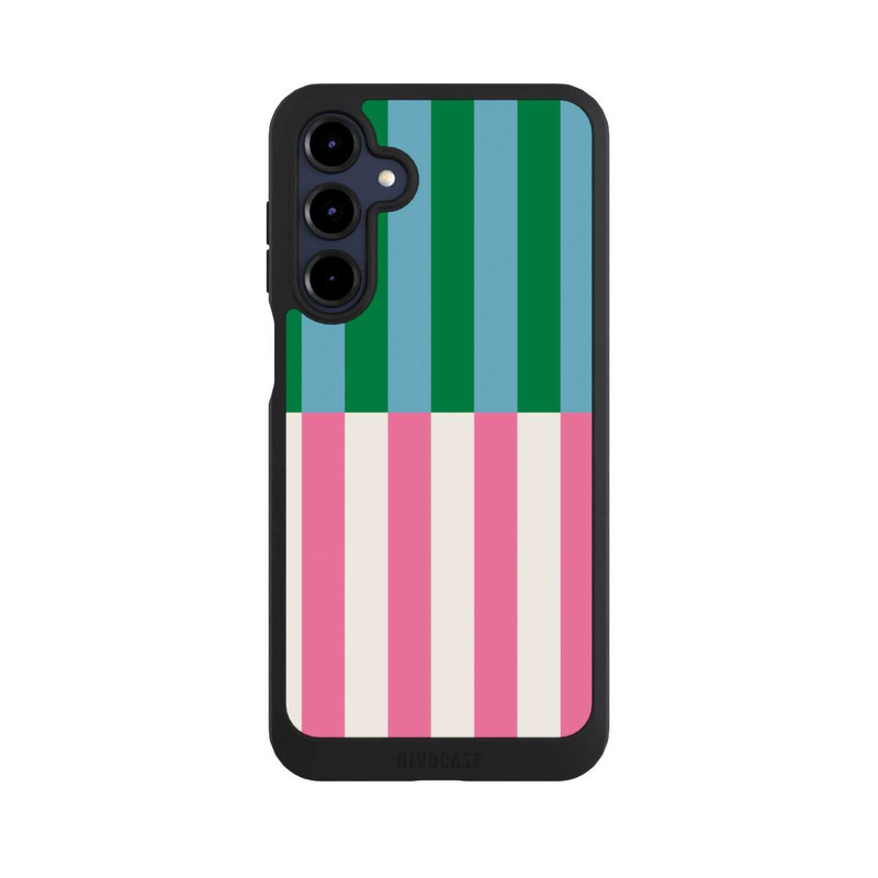 Galaxy A16 5G NIVOpure Streifenmuster Grün Rosa