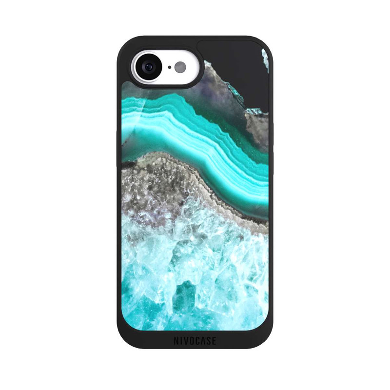 iPhone 16e NIVOpure Agate d'eau de mer