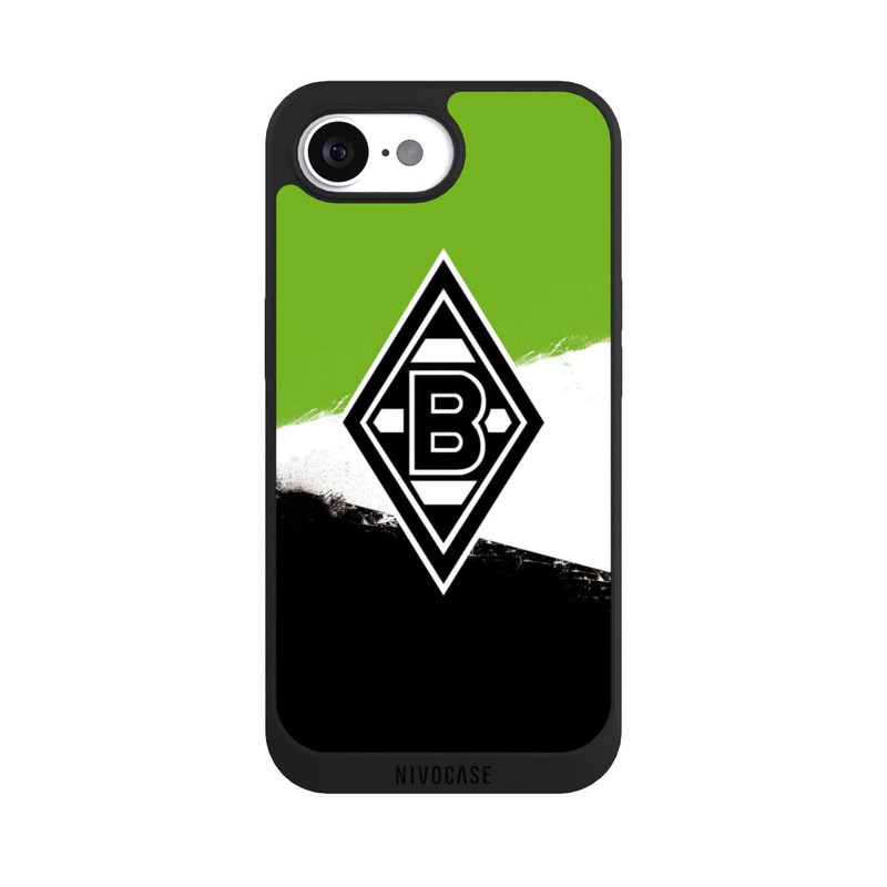 iPhone 16e NIVOpure Borussia Grunge Grün-Weiss-Schwarz