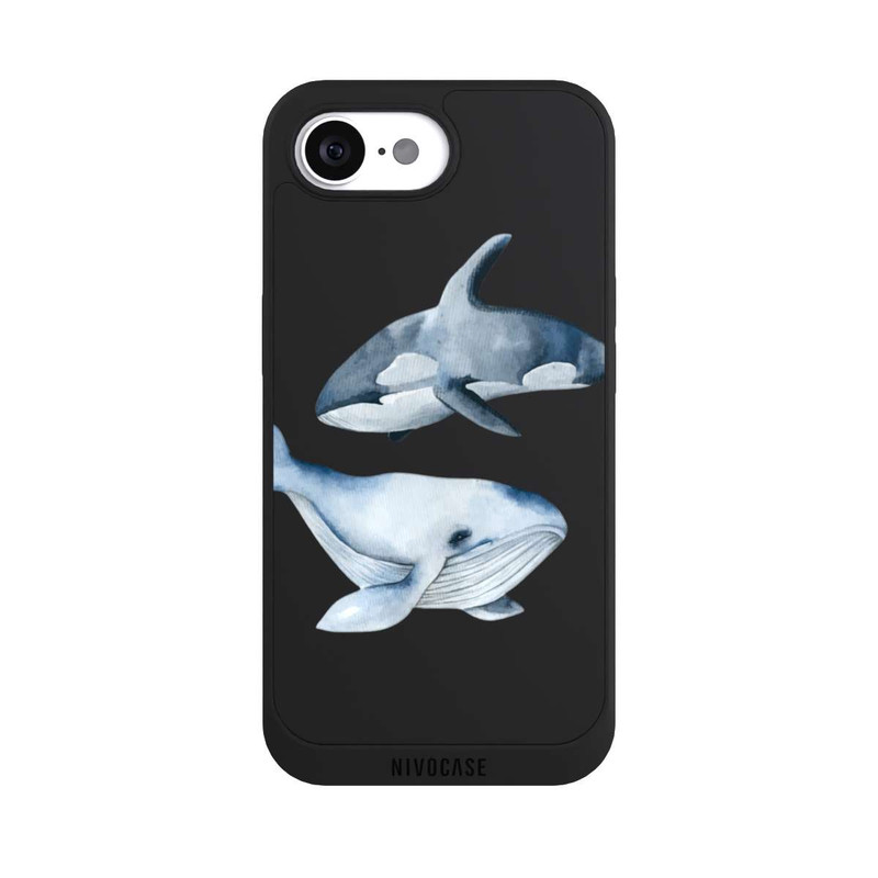 iPhone 16e NIVOpure Whales transparent