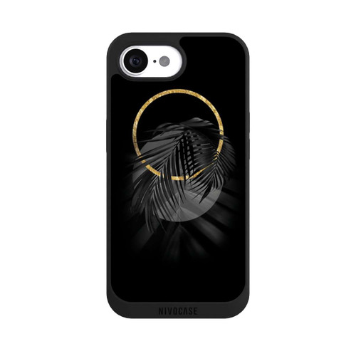 Apple iPhone 16e NIVOpure Black Tropical Leaf