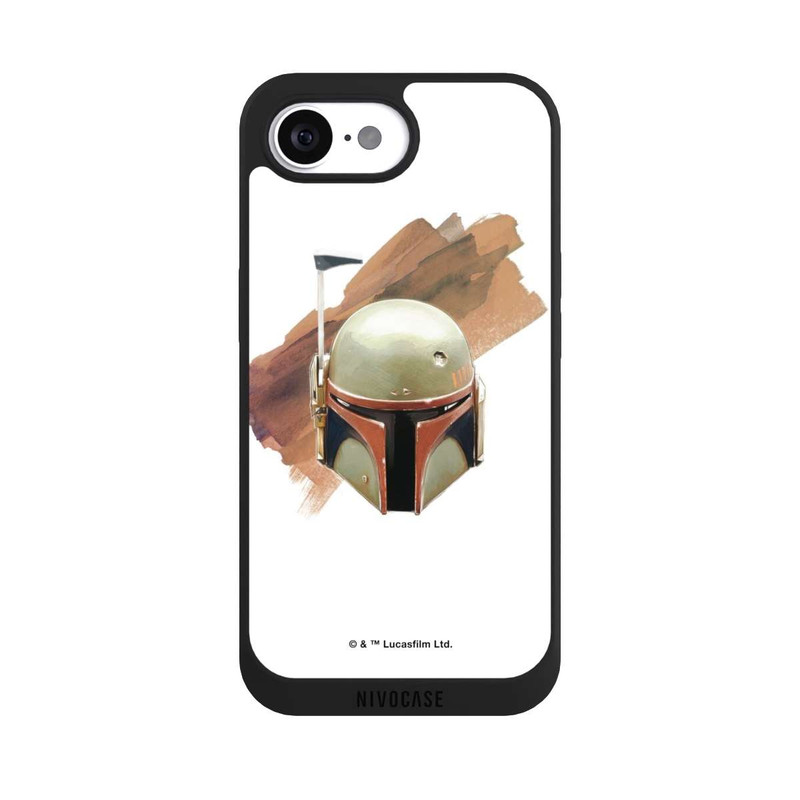 iPhone 16e NIVOpure Boba Fett Helmet White