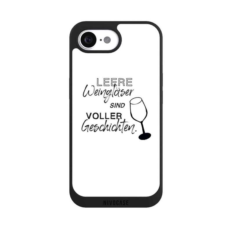 iPhone 16e NIVOpure Leere Weingläser