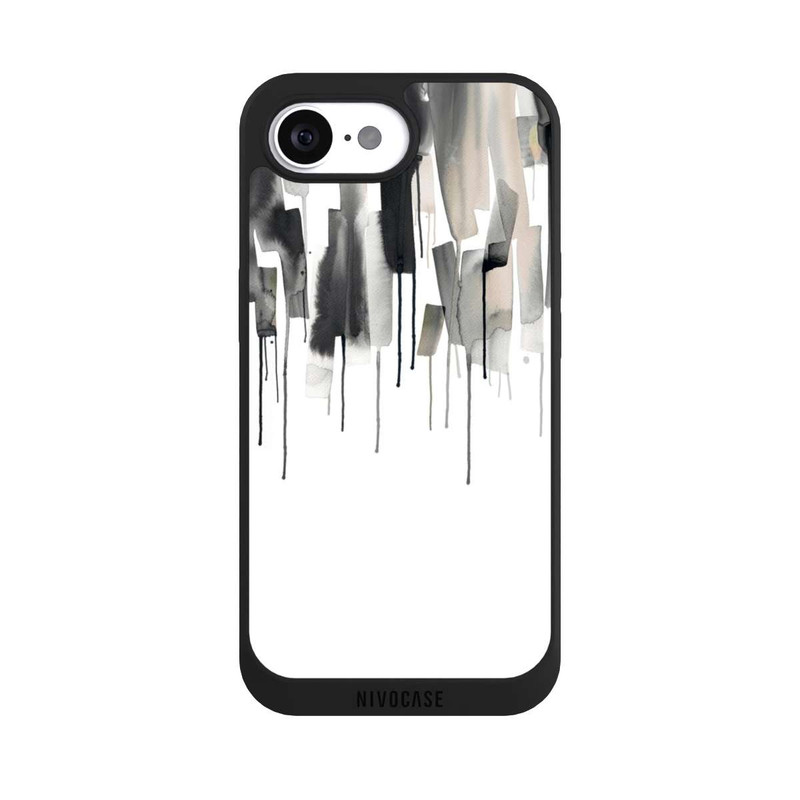 iPhone 16e NIVOpure Watery Stripes Japandi Black