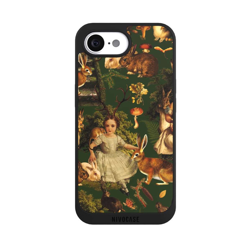 iPhone 16e NIVOpure Mädchen und Tiere im Wald