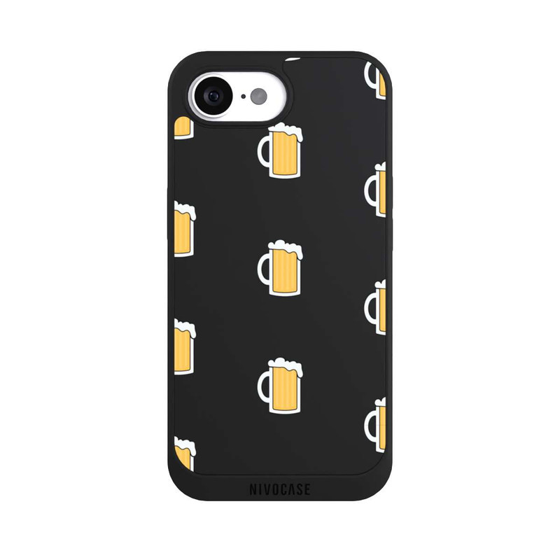 iPhone 16e NIVOpure Bierglas Pattern Illustration