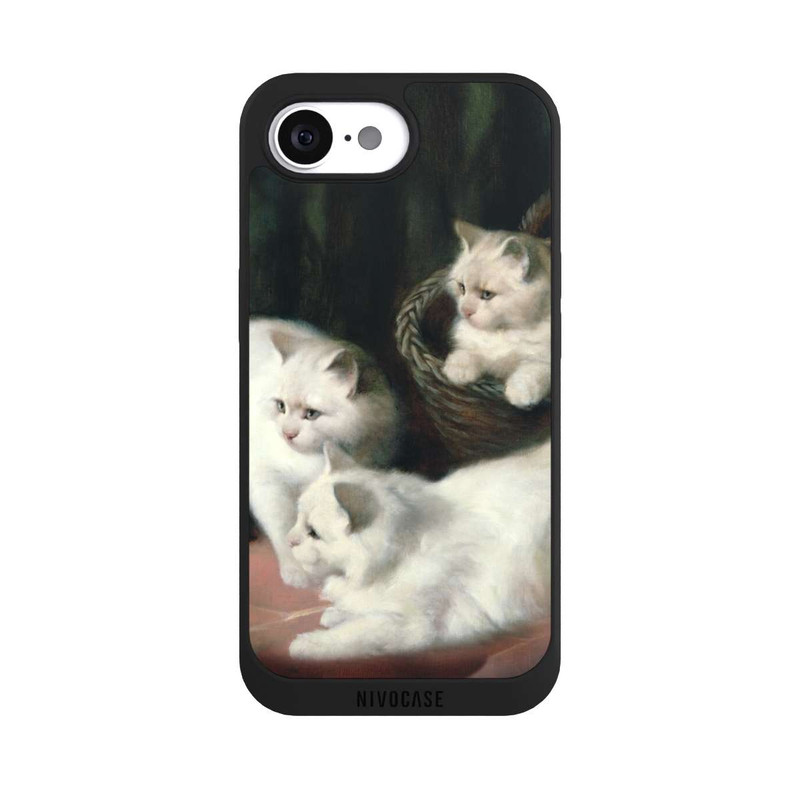 iPhone 16e NIVOpure Three White Angora Kittens