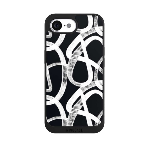 Apple iPhone 16e NIVOpure Doodles Black and White