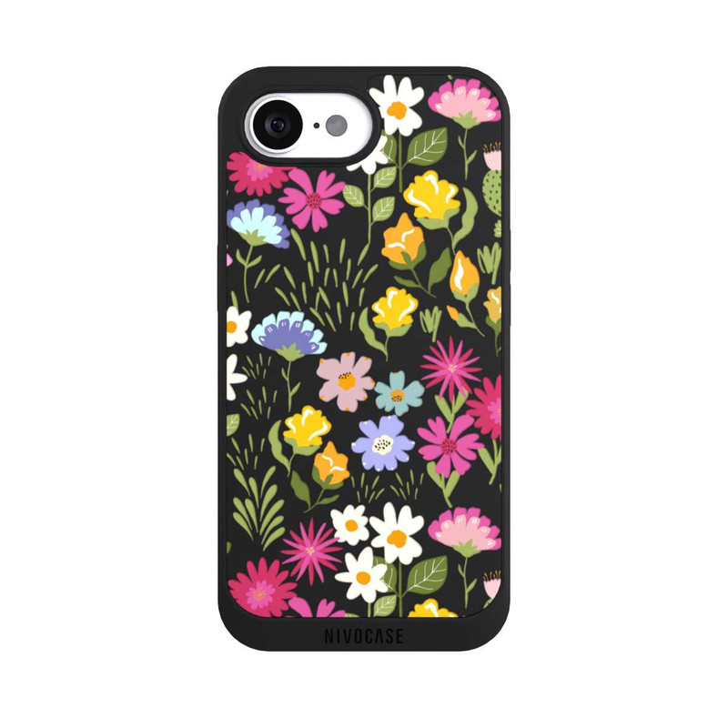 iPhone 16e NIVOpure Summer Flowers Pattern Transparent