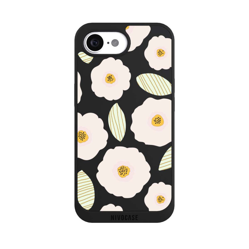 iPhone 16e NIVOpure Simple Pastell Flowers Light Transparent