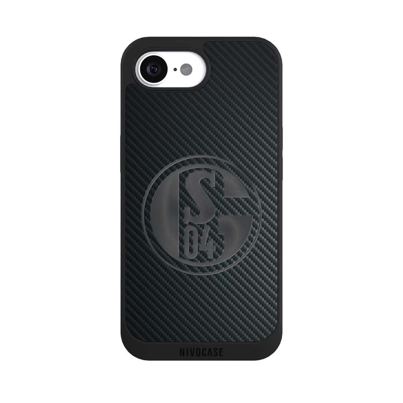 iPhone 16e NIVOpure Schalke 04 Carbon Look