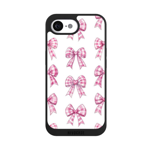 Apple iPhone 16e NIVOpure Pink Gingham Hearts and Bows