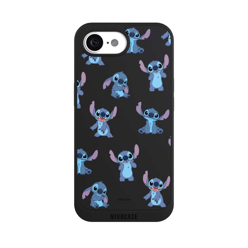 iPhone 16e NIVOpure Stitch Faces Pattern Transparent
