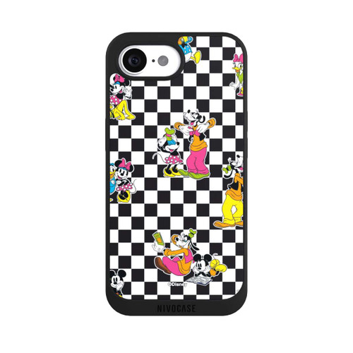 Apple iPhone 16e NIVOpure Donald and Friends Pattern Black and White