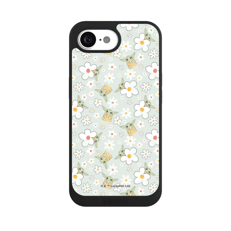 iPhone 16e NIVOpure Baby Yoda Flower Pattern