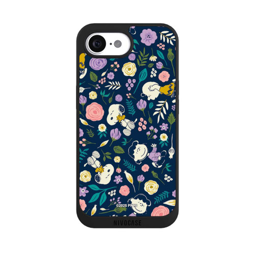 Apple iPhone 16e NIVOpure Peanuts Dark Flower Pattern
