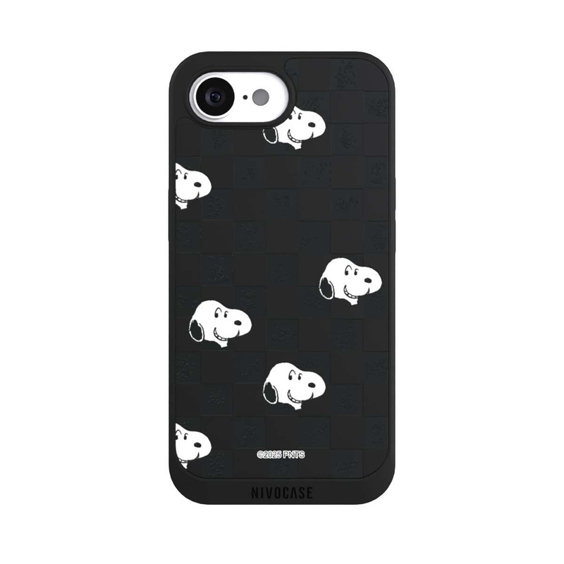 iPhone 16e NIVOpure Snoopy Checked Pattern