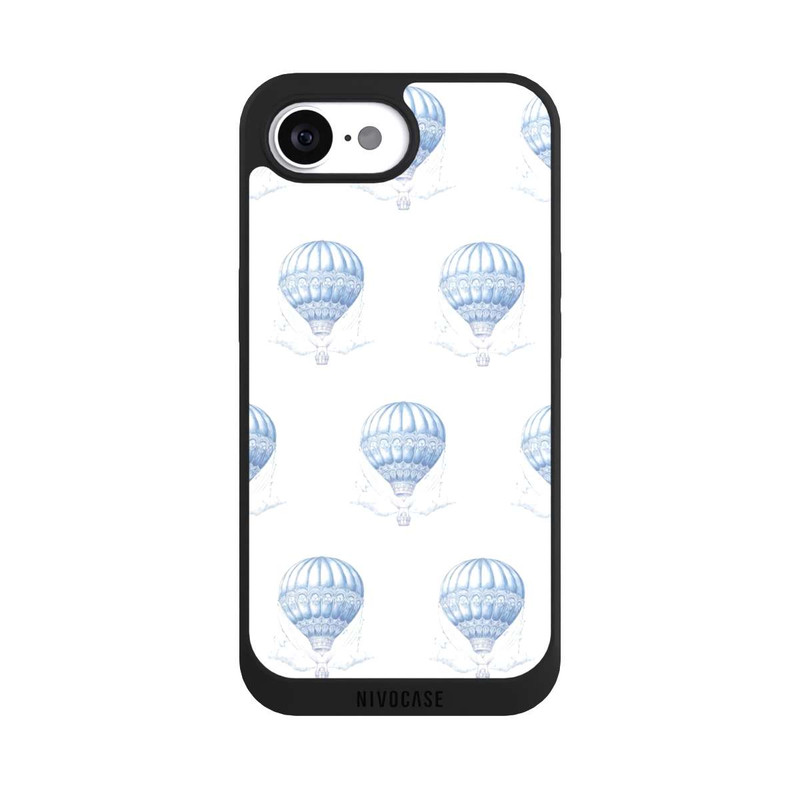 iPhone 16e NIVOpure Balloon Pattern Girl Toile de Jouy mit KI