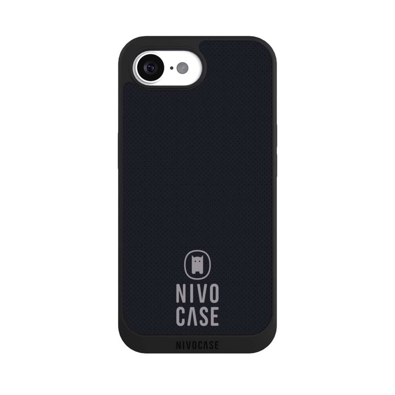 iPhone 16e NIVOpure Nivocase Logo Black Grey