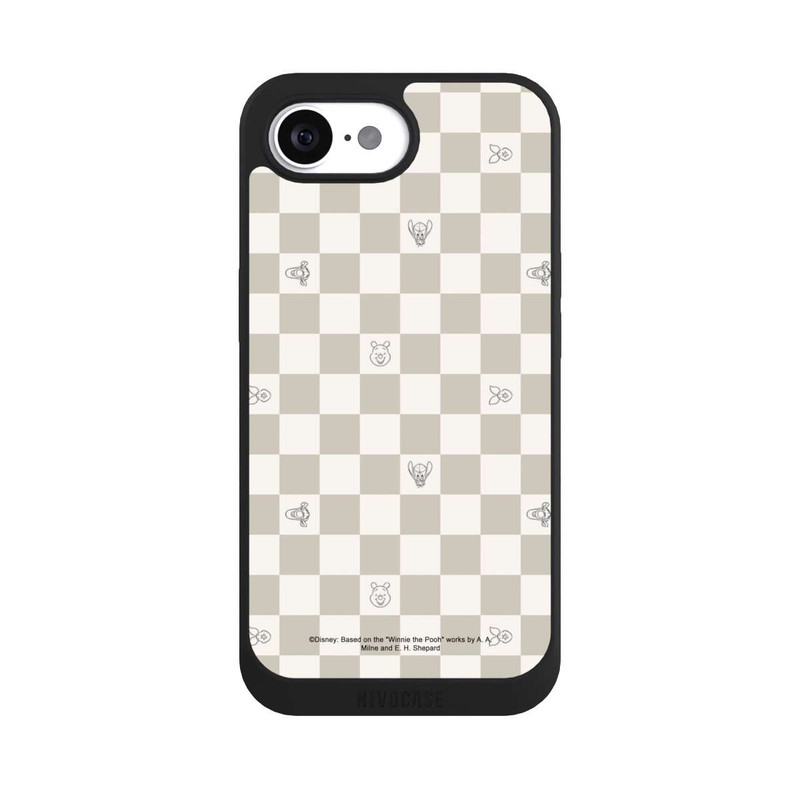 iPhone 16e NIVOpure Winnie l'Ourson Beige à Carreaux