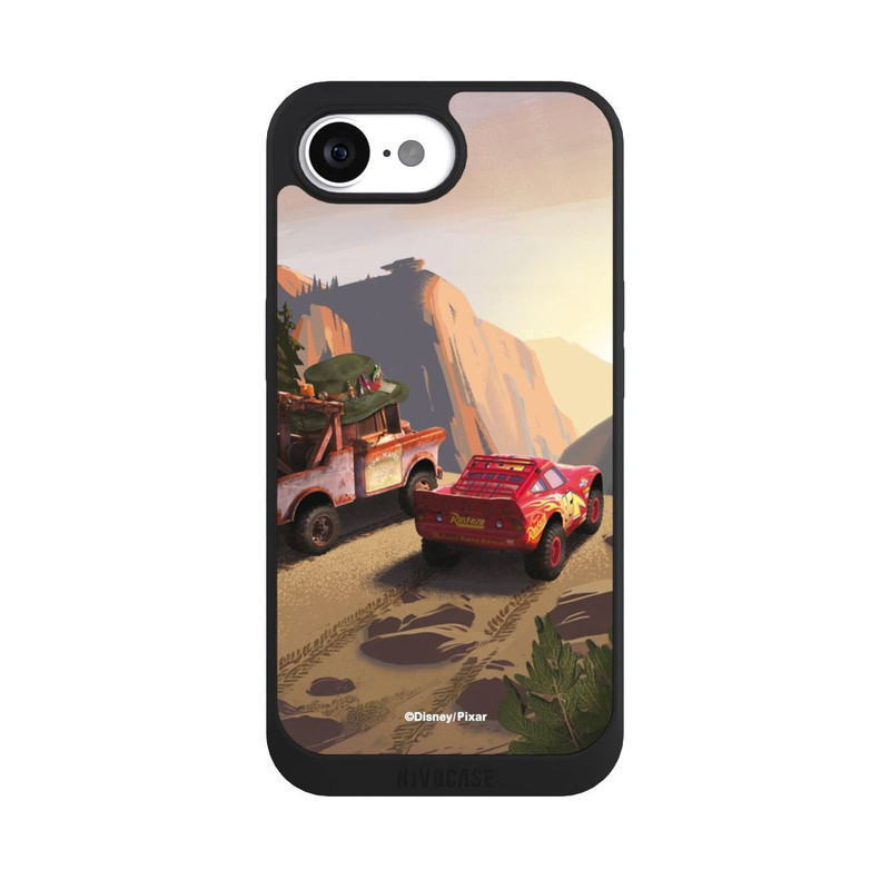 iPhone 16e NIVOpure Disney Pixar Cars Sunset Lightning McQueen and Mater