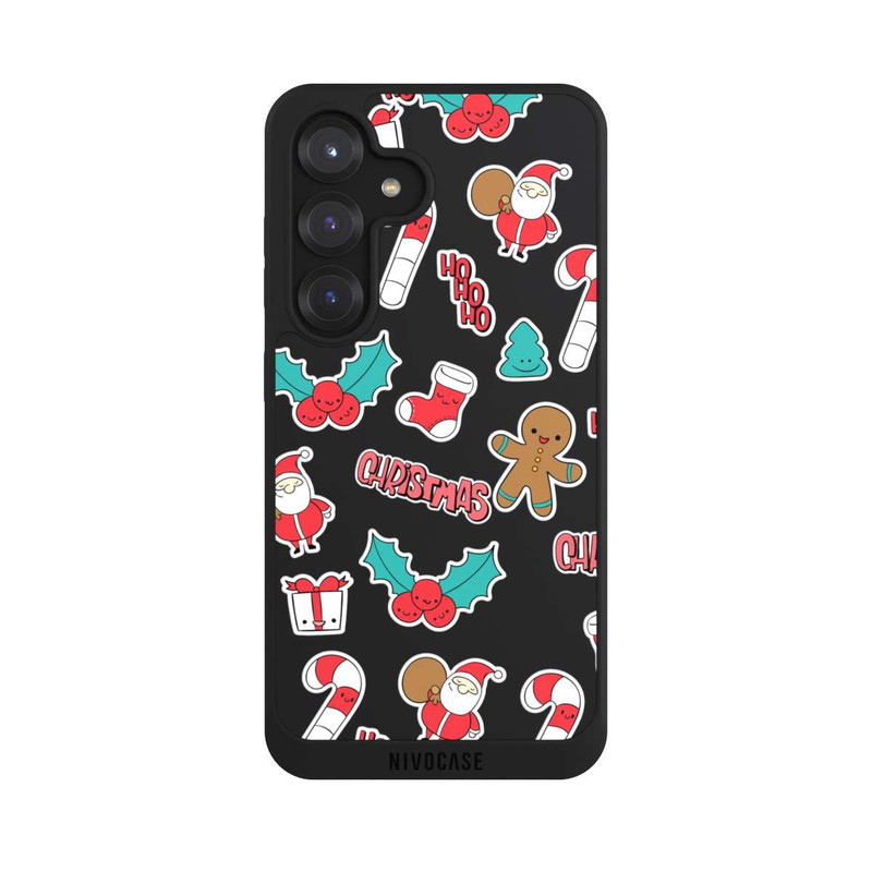 Galaxy S25 NIVOpure Christmas Pattern ohne Hintergrund
