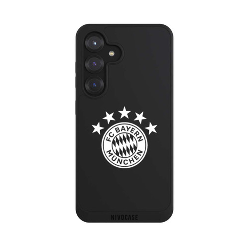 Samsung Galaxy S25 NIVOpure FCB Logo Einfarbig mit Sternen - ohne Hintergrund