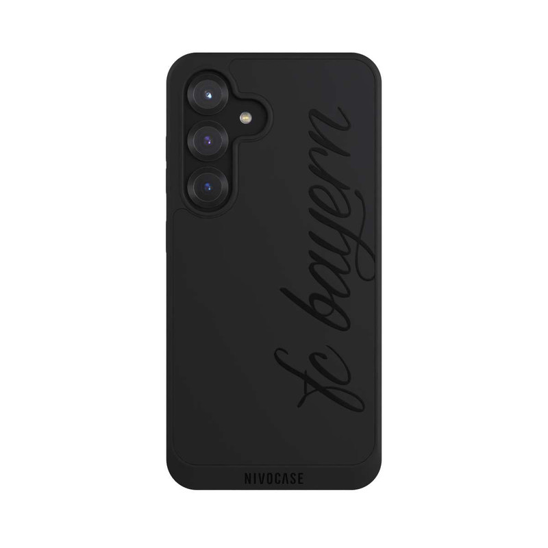 Galaxy S25 NIVOpure Schwarzes FCB Girlmotiv - ohne Hintergrund