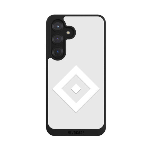 Samsung Galaxy S25 NIVOpure Rauten Logo auf HSV Grau