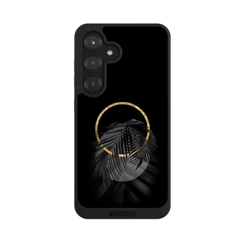 Samsung Galaxy S25 NIVOpure Black Tropical Leaf