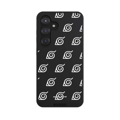 Samsung Galaxy S25 NIVOpure Weißes Konoha-Muster Transparent