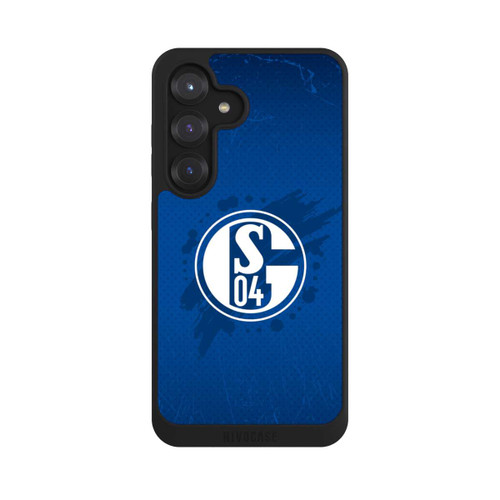Samsung Galaxy S25 NIVOpure Schalke 04 Farbe Fleck Blau