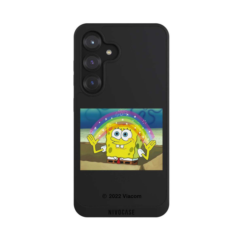 Galaxy S25 NIVOpure Spongebob - Regenbogen Meme transparent