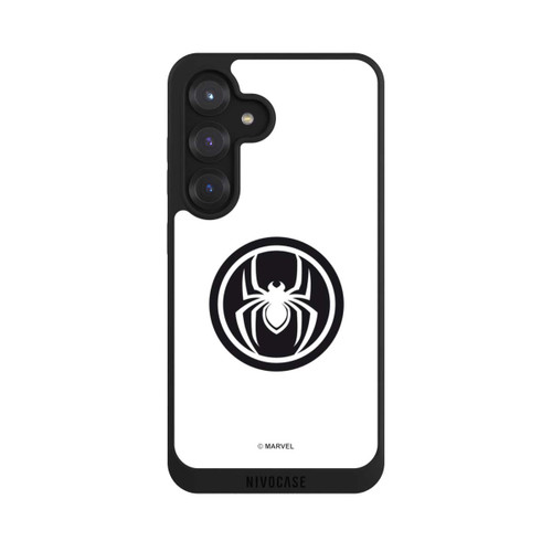 Samsung Galaxy S25 NIVOpure Spider-Man Spider Logo White