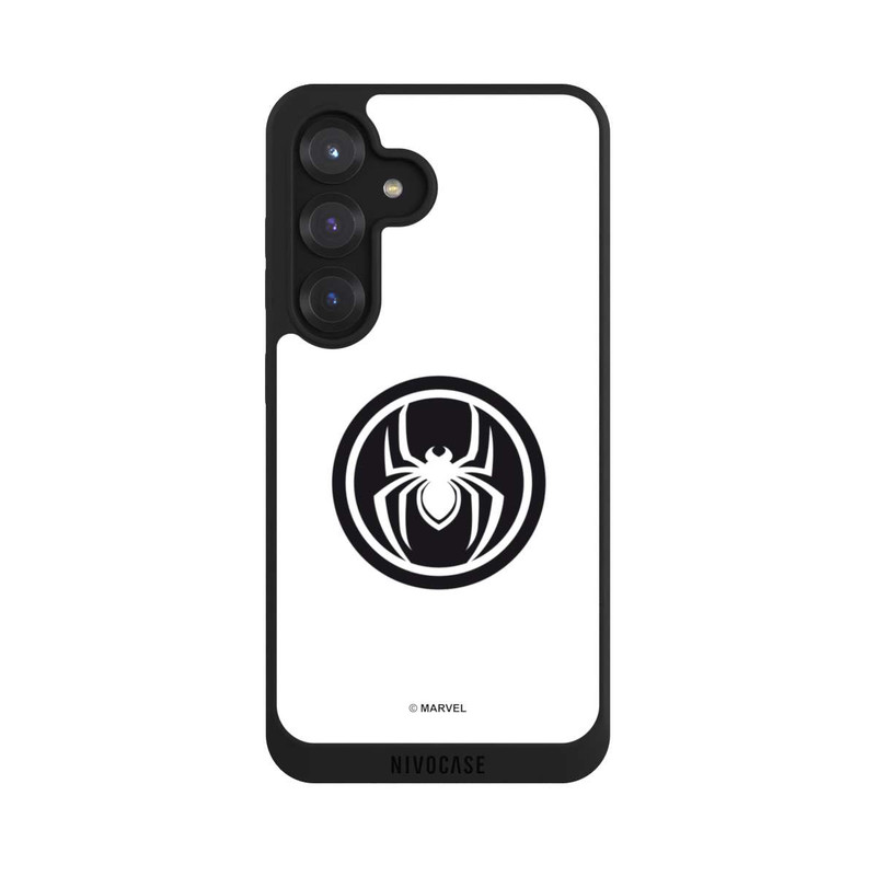 Galaxy S25 NIVOpure Spider-Man Spider Logo White
