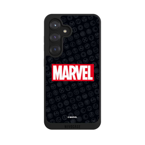 Samsung Galaxy S25 NIVOpure Marvel Logo Black Red