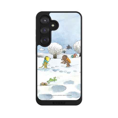 Samsung Galaxy S25 NIVOpure Kleiner Bär und kleiner Tiger im Schnee