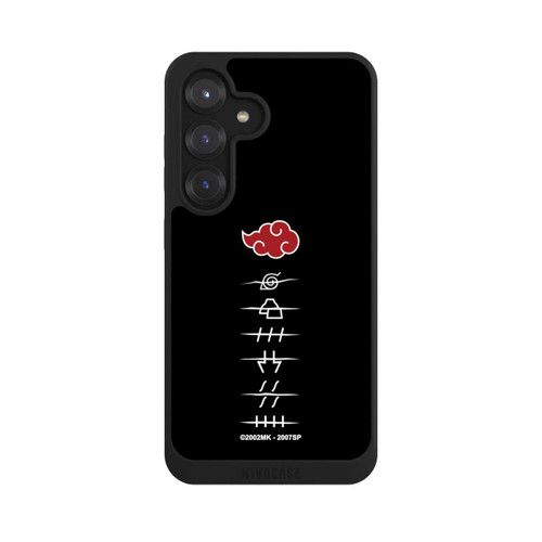 Samsung Galaxy S25 NIVOpure Symboles des membres de l'Akatsuki noirs