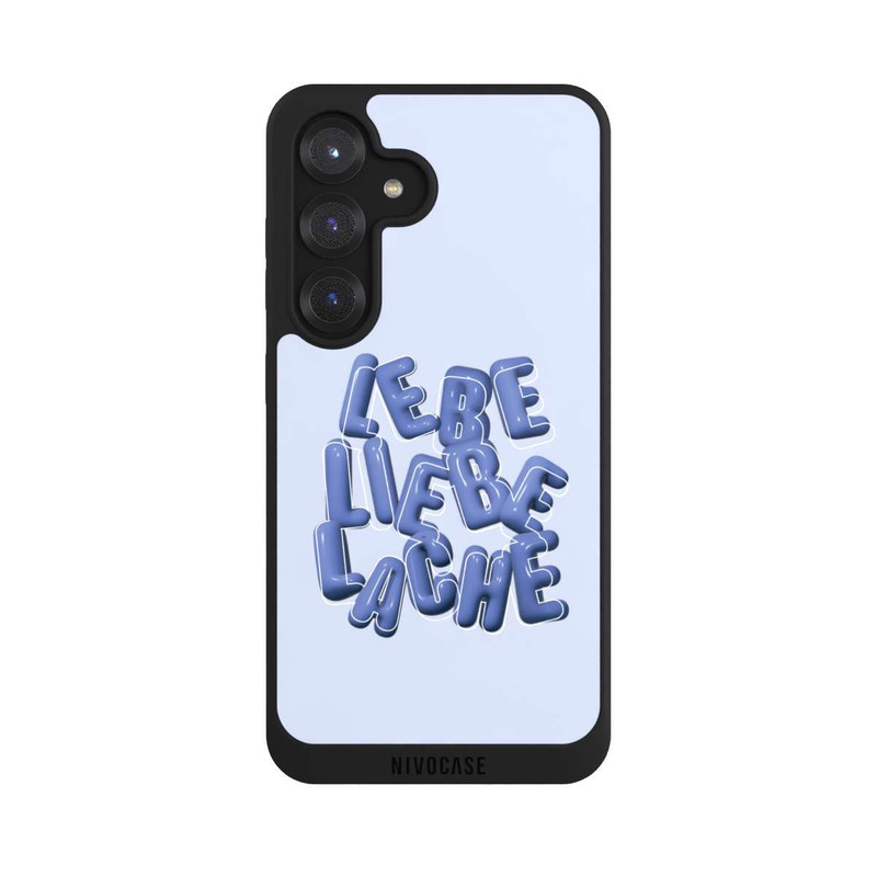 Galaxy S25 NIVOpure Lebe Liebe Lache Blue