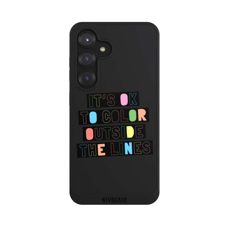 Galaxy S25 NIVOpure Color Outside The Line Transparent