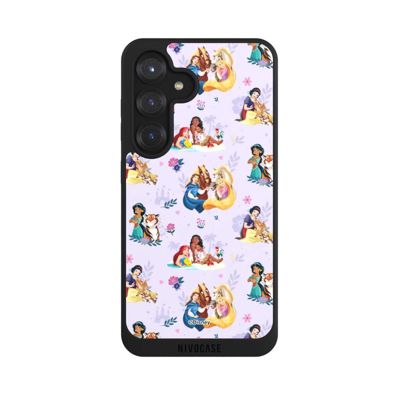 Galaxy S25 NIVOpure Princess Floral Pattern Purple