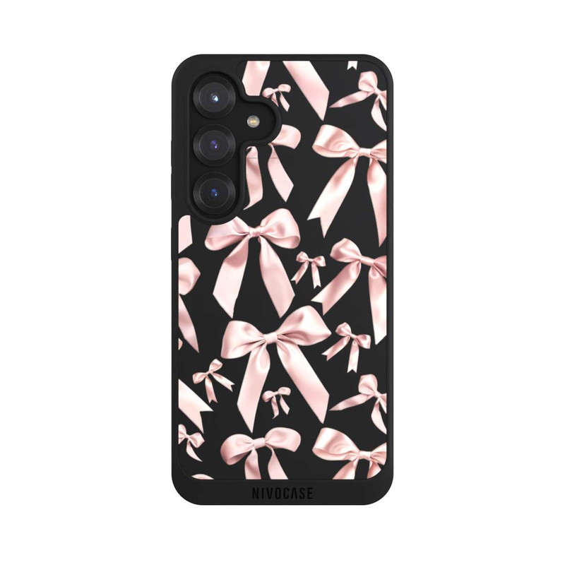 Galaxy S25 NIVOpure Rosa Satinschleifen