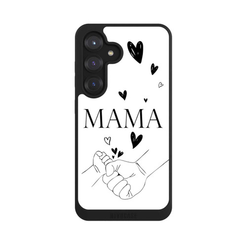 Samsung Galaxy S25 NIVOpure Muttertag Line Art Hände Schwarz Weiß