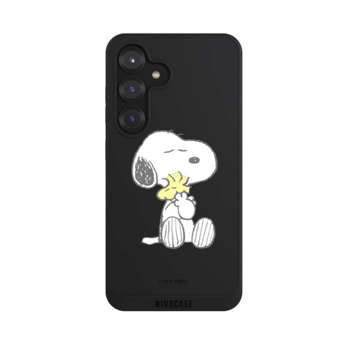 Samsung Galaxy S25 NIVOpure Transparent Snoopy And Woodstock Cuddling 