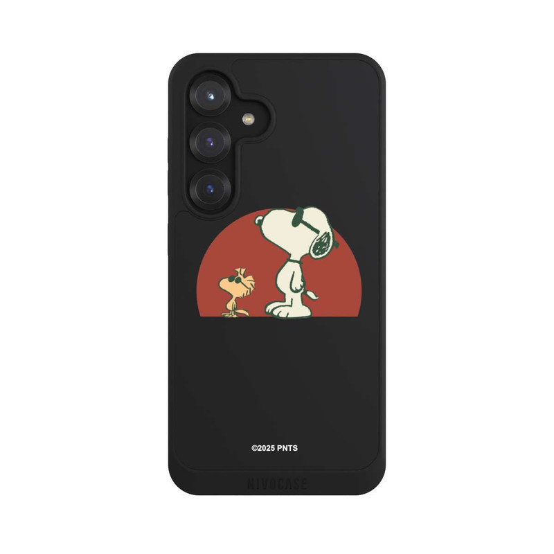 Galaxy S25 NIVOpure Snoopy Woodstock Far Out transparent