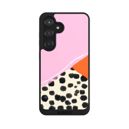 Samsung Galaxy S25 NIVOpure Rosa und Orange Gepunkteter Hintergrund