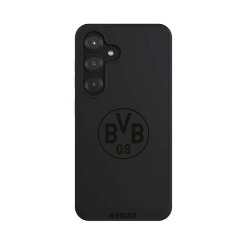 Samsung Galaxy S25 NIVOpure BVB Logo Schwarz Transparent