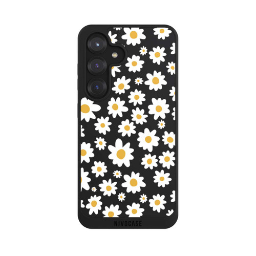 Samsung Galaxy S25 NIVOpure Daisy Flower Seamless Pattern Transparent