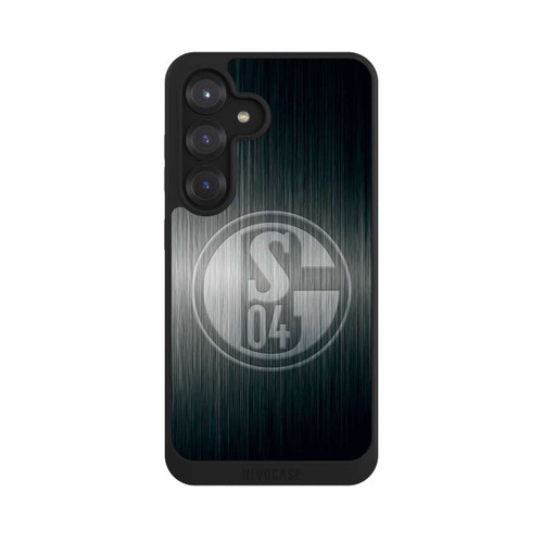 Samsung Galaxy S25 NIVOpure Schalke 04 Metall Look