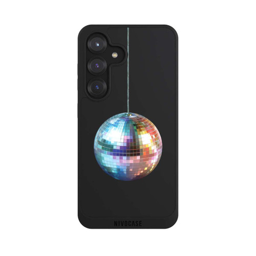 Samsung Galaxy S25 NIVOpure Discokugel Party Blau Gold Transparent mit KI